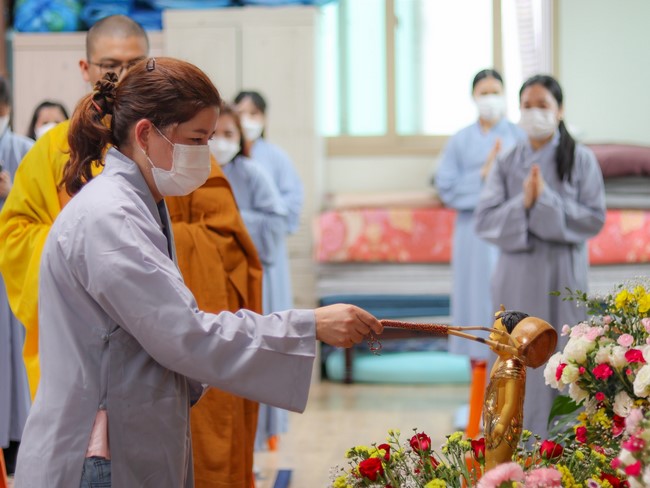 The Vesak great ceremony at Duoc Su Temple, Incheon City, South Korea